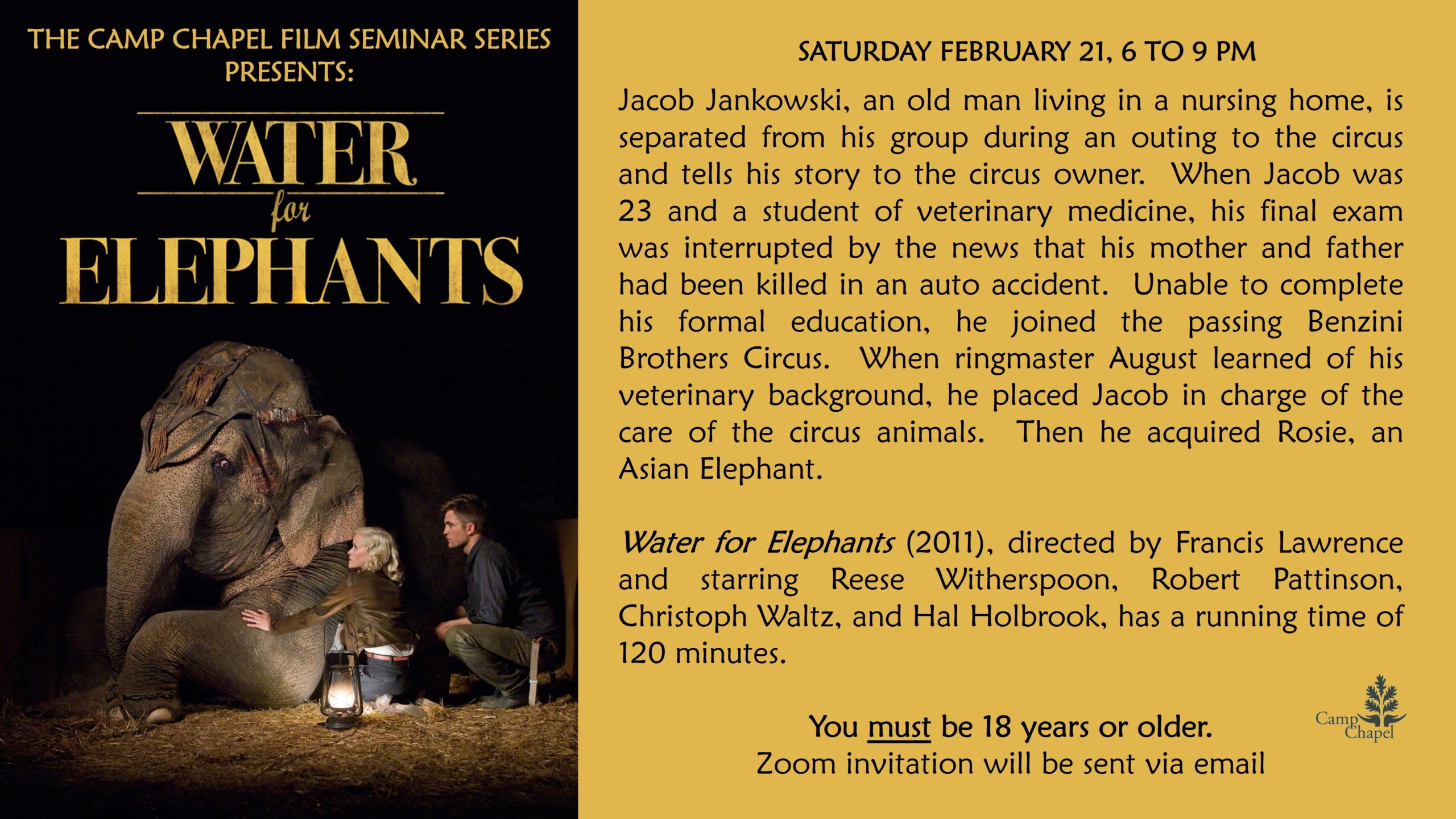 Film Seminar – “Water for Elephants”